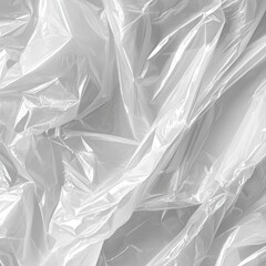 Poster - Abstract monochrome background featuring crumpled plastic sheet with light reflection and minimalist style for creative use