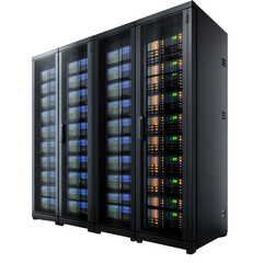 Poster - black computer room database chassis