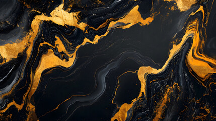 Poster - Mesmerizing Molten Marble An of Flowing Textures and Dynamic Patterns that Captivate the Senses and Ignite the Imagination  This image showcases a striking abstract composition of swirling