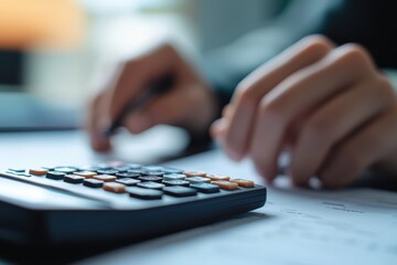 Poster - Calculating finances with precision and focus