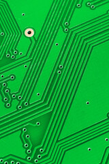 Wall Mural - green printed circuit board. background or texture