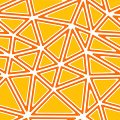 Poster - triangles pattern geometric design. rounded solid shapes in frames. big triangles size. one tone col