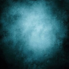 Poster - Abstract teal blue textured background with dark vignette for artistic design and elegant decoration