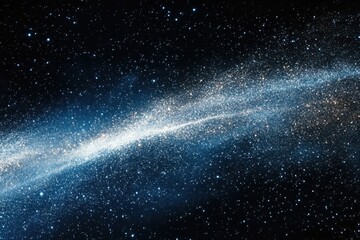 captivating cosmic vista of a radiant milky way galaxy with sparkling stars against a black backgrou