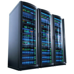 Poster - black computer room database chassis