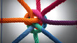 © Jati - A colorful knot made of ropes
