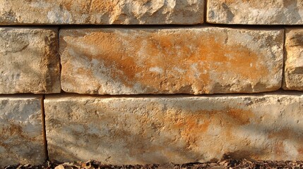 Wall Mural - Close-up View of a Stone Wall Structure