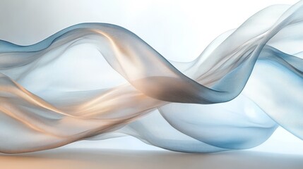 Poster - Abstract Flowing Fabric Design