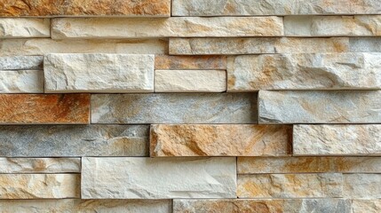 Wall Mural - Natural Stone Veneer Wall Texture Design