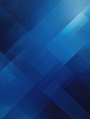 Leinwandbilder - Dynamic geometric composition in shades of blue creating a modern and abstract background for technology and innovation