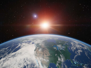 earth, space, starry sky, outer space, universe, blue planet,nature background