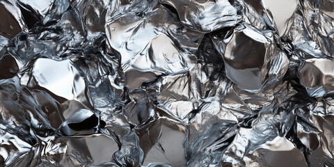 Poster - Lithium texture concept showcasing raw metallic surfaces. Generative AI
