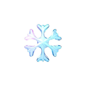 3D  Snowflake Icon png