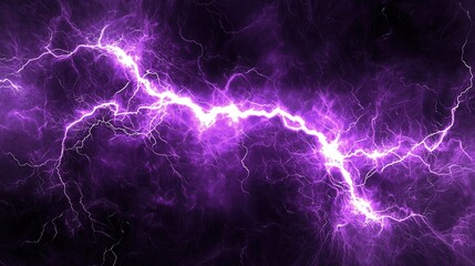 Aufkleber - vibrant purple electrical discharge streaks across dark backdrop raw power and cosmic energy