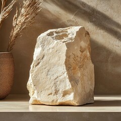 Canvas Print - Natural Stone Sculpture Decor Piece