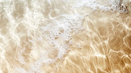 Aufkleber - A mesmerizing display of gentle waves lapping against warm golden sands captures the essence of a sun-drenched summer day, inviting creativity and joy.