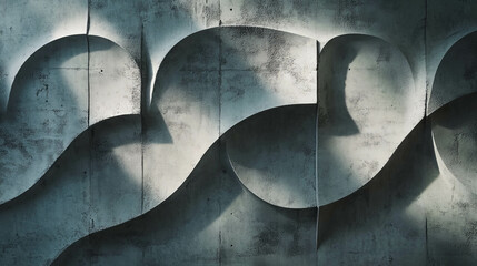 Poster - Abstract wall texture with varied light and shadow patterns for modern decor