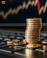 Poster - Investment growth virtual finance environment financial analysis digital workspace economic insights