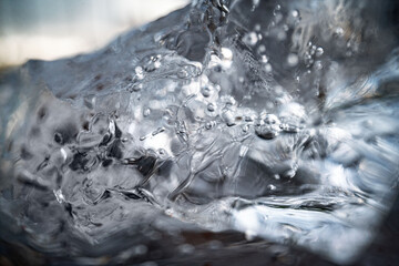 Poster - close up macro shot of ice surface - texture for computer graphics, texturing, compositing or as a b