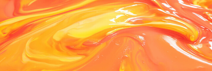 Poster - Vibrant swirling brushstrokes of bright paint texture for artistic design