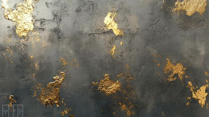 Poster - Luxurious gold infused concrete texture for elegant design projects