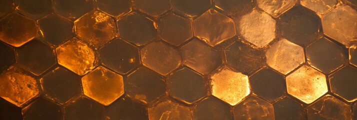 Poster - Hexagonal mesh texture on uneven wall for architectural design and background concepts