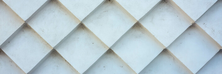 Poster - Diamond lattice texture on smooth plaster surface for architectural design