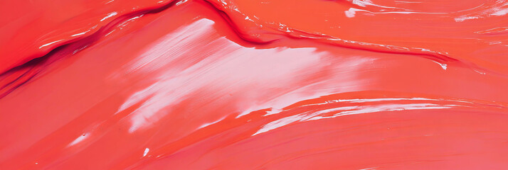 Poster - Vivid abstract texture with bold glossy paint strokes for art and design