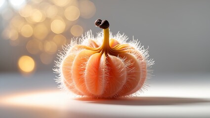 Poster - unique and intricate seed pod illuminated by soft light during a tranquil setting in a studio enviro