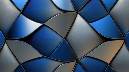 Poster - a blue and silver design with a watery feel