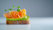 © LofiCat - Fresh Avocado Toast with Smoked Salmon and Microgreens Garnish