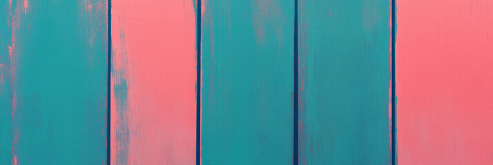 Poster - Vibrant striped pattern with artistic faded paint texture for background design