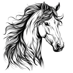 Naklejka na meble A Cute Hourse Image Background