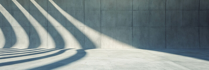 Poster - Modern architectural design with rounded intersecting ribs on concrete surface
