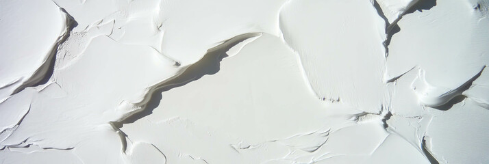 Poster - Abstract textured surface with smooth white plaster for artistic design