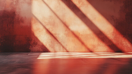 Poster - Subtle shadow on smooth clay wall texture for interior design and artistic background