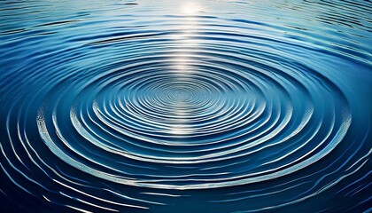 Wall Mural - concentric water ripples