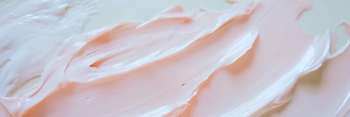 Poster - Abstract artistic texture with thick brushstrokes in soft pastel colors for creative design