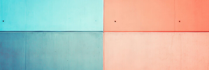 Poster - Abstract three tone wall texture with intersecting colors for modern design