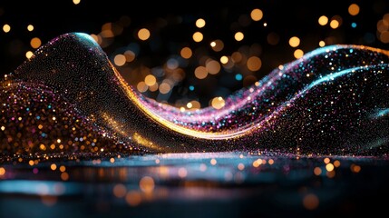 Poster - Quantum processing and deep learning stock represent the future of new technology for business or science presentations with a modern background