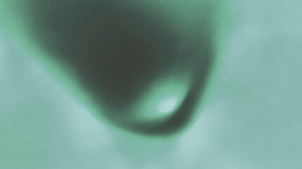 Poster - Abstract green shape with gradient effects and soft edges