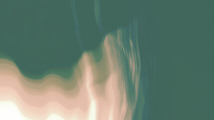 Poster - Abstract green and beige wavy blurred background with soft gradient