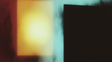 Fototapete - Abstract geometric light and shadow with soft color gradients