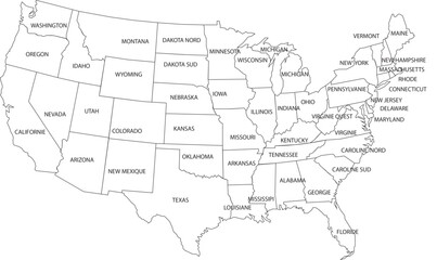  Vector Map United State 