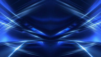 Wall Mural - abstract neon background. sound wave design element.