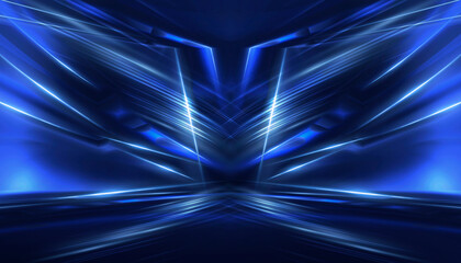 Wall Mural - abstract neon background. sound wave design element.