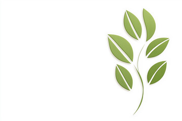 Wall Mural - Stylish abstract background with green leaves design for modern wallpaper needs