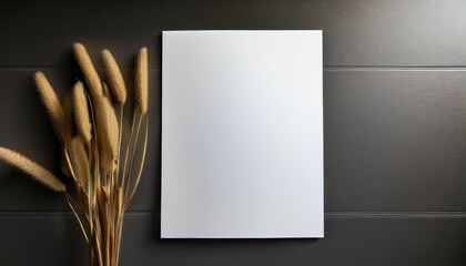 a single white vertical paper sheet mockup us letter flyer mockup paper letter invitation card