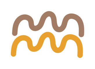 Sticker - Abstract Shapes Wavy Pattern Freeform Design