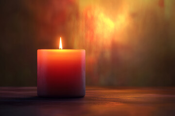 Wall Mural - candle in the dark